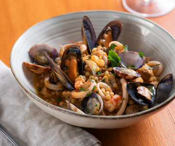 Fregola met zeevruchten