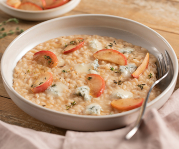 Risotto met appel en gorgonzola