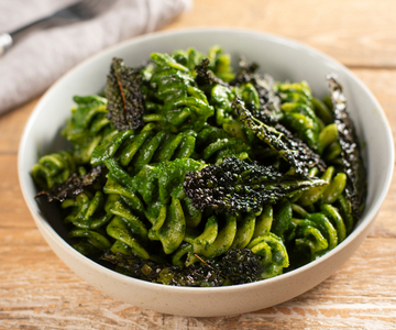 Fusilloni met crème van palmkool