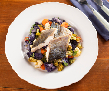 Filets van zeebaars uit de oven