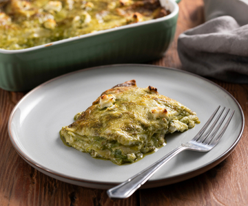 Lasagne met pesto en ricotta