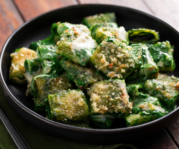 Pasta met spinazie en taleggio