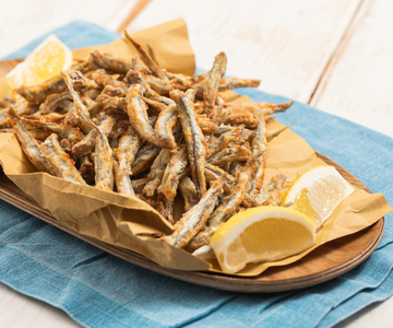 Ansjovisjes uit de airfryer