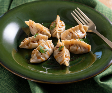 Gebakken vegetarische Chinese dumplings