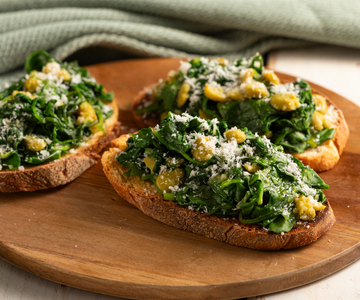Bruschetta met tuinbonen en kruiden