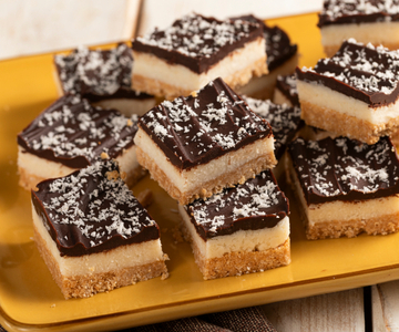 Kokos-chocoladeblokjes