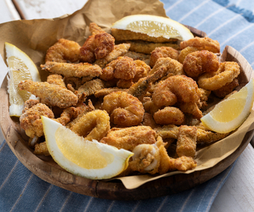 Gefrituurde vis in de airfryer