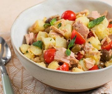 Aardappelsalade met tonijn