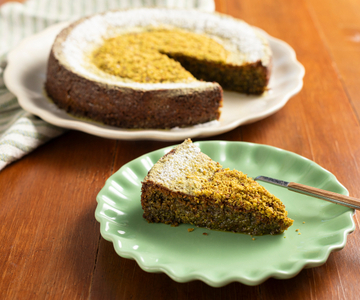 Pistache-caprese taart