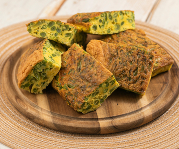 Frittata met sperziebonen in de airfryer