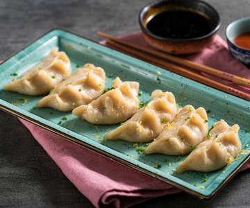 Gyoza met garnalen