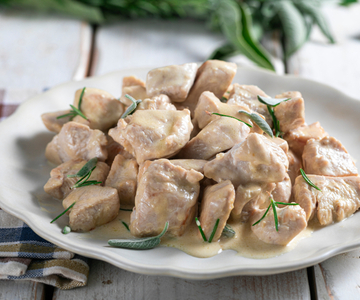 Malse kalkoen in de koekenpan