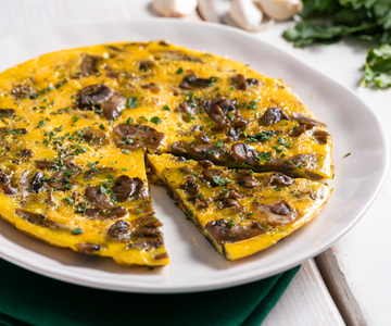 Frittata met champignons