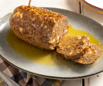 Gehaktbrood in de pan