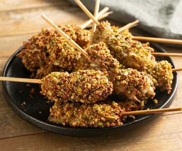 Garnalenspiesjes met pistachenoten