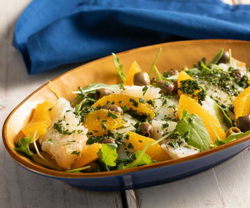 Salade van kabeljauw