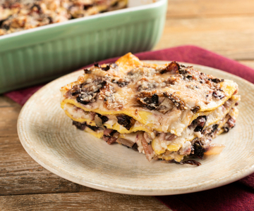Lasagne met radicchio