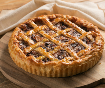 Hartige taart met radicchio en gorgonzola