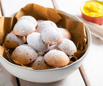 Vegane castagnole uit de oven