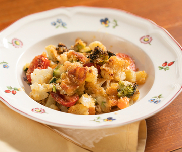 Gegratineerde groenten met kaas