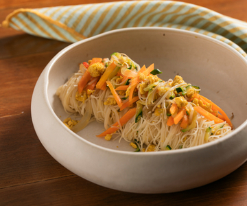 Rijstnoedels met groenten