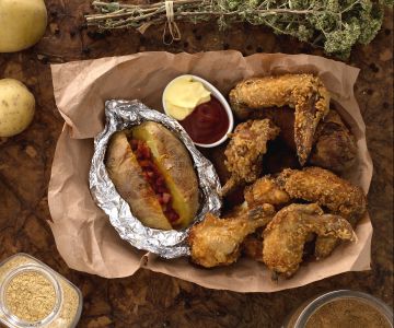 Amerikaanse gefrituurde kip