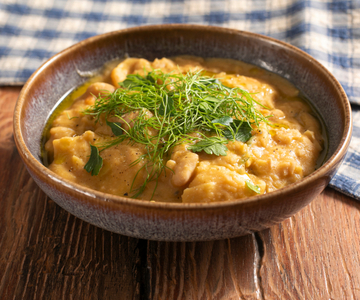 Romige cannellinibonensoep met maltagliati