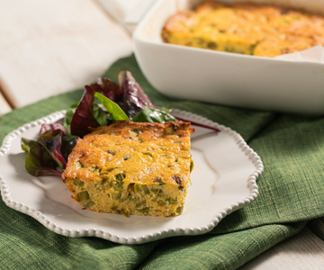 Frittata uit de oven met asperges en ricotta