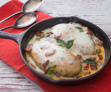 Ovengebakken kipfilet met tomaat en mozzarella