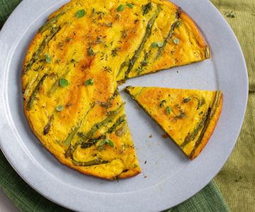 Frittata met asperges