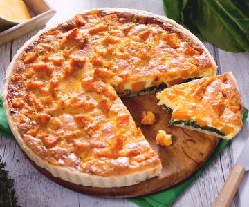 Quiche met pompoen en snijbiet