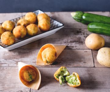 Courgette- en aardappelballetjes
