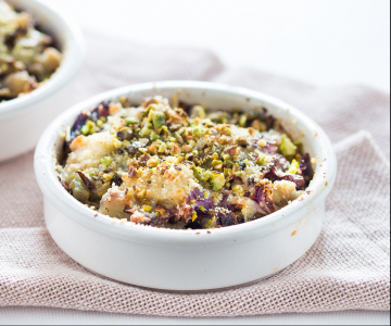 Ovenschotel met bloemkool en radicchio