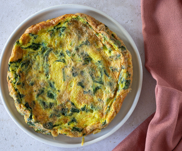 Frittata met spinazie