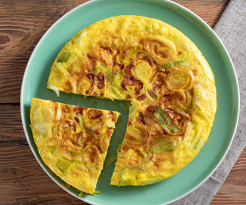 Frittata met prei