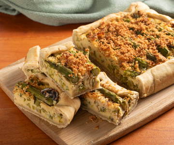 Vegan hartige lentetaart