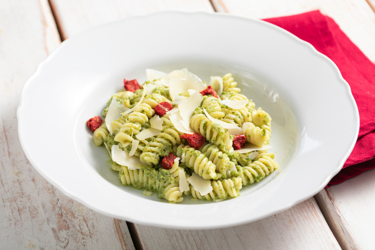 Pasta met scarola-creme en 'nduja