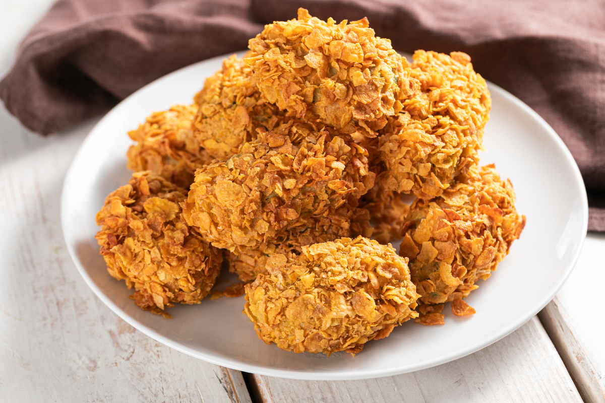 Kabeljauw- en aardappelkroketjes