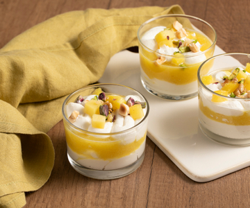 Ricotta- en ananasmousse