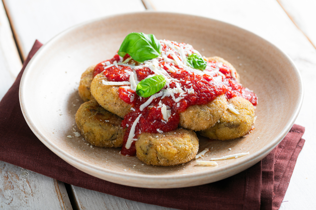 Aubergineballetjes alla Norma