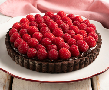 Chocoladencrostata met frambozen