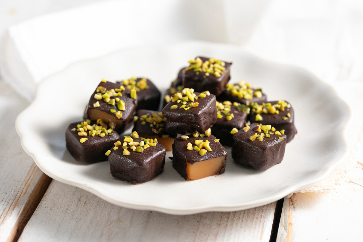 Gelo van meloen met chocolade