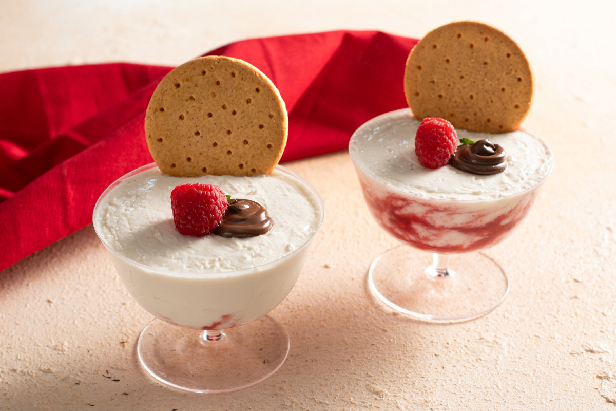 Coupe met Griekse yoghurt en Nutella
