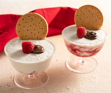 Coupe met Griekse yoghurt en Nutella