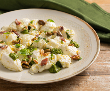 Gemarineerde mozzarella op Ligurische wijze