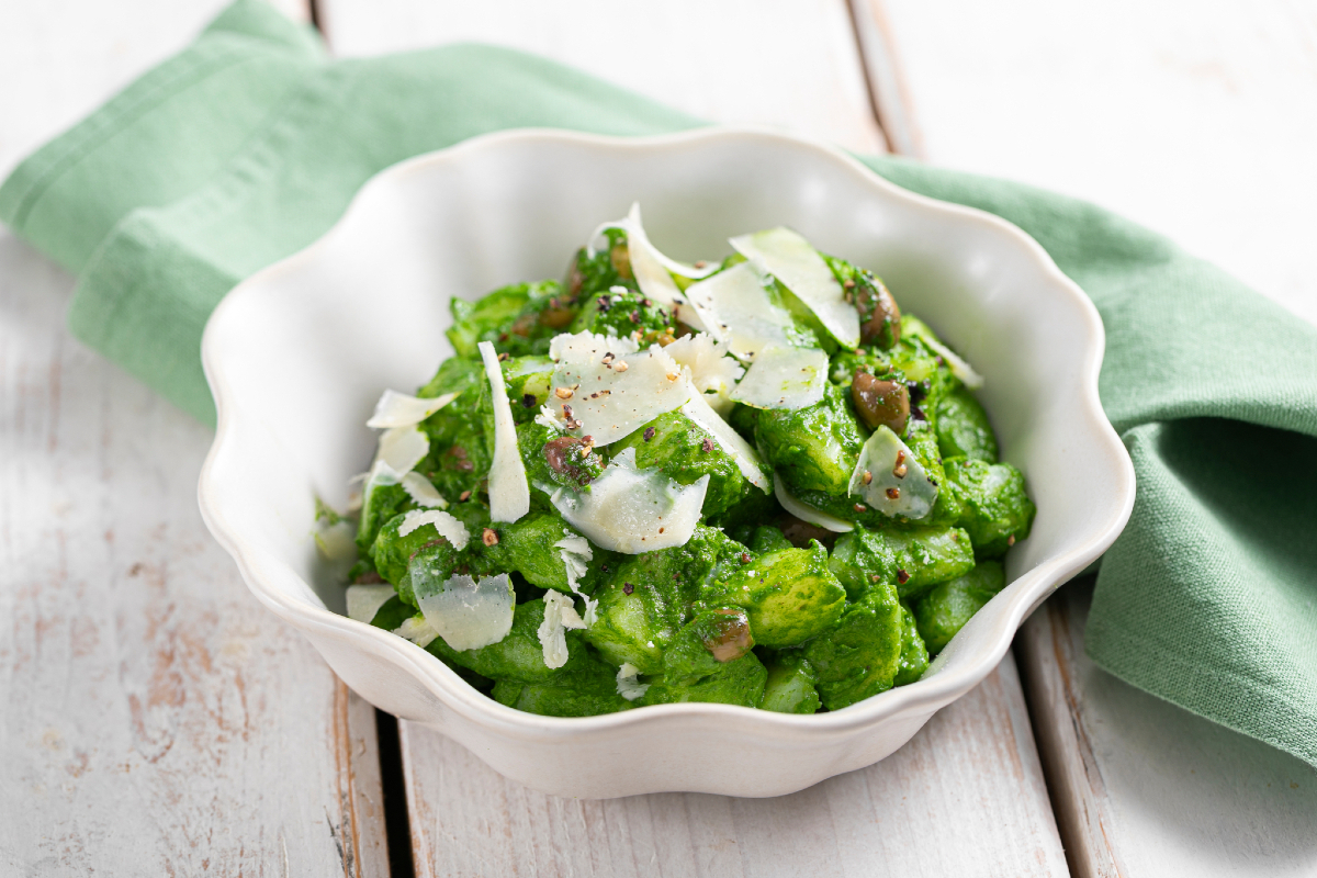 Aardappelsalade met rucolacrème