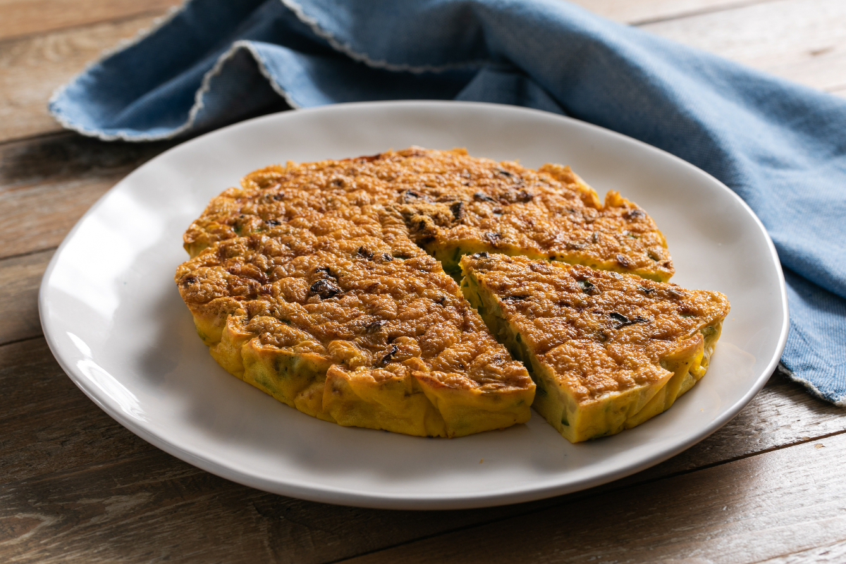 Courgettefrittata in de airfryer
