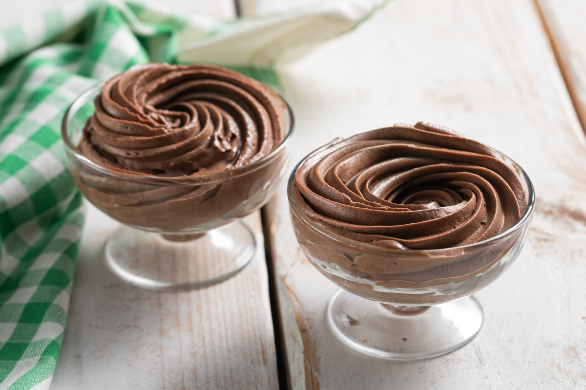 Snelle pure chocolademousse