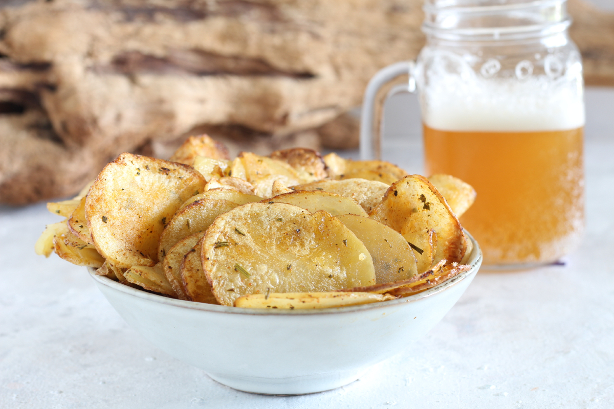 Aardappelchips uit de airfryer