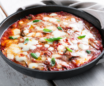 Parmigiana van courgette uit de pan